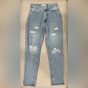 Lucky Brand Women's High Rise Mom Blue Jeans